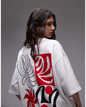 TOPSHOP – oversize-t-shirt - Rot