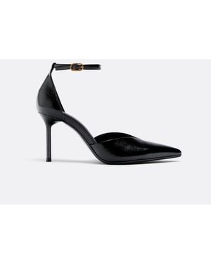 Stradivarius Leather Heeled Shoes - White