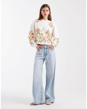Miss Selfridge – sweatshirt - Blau