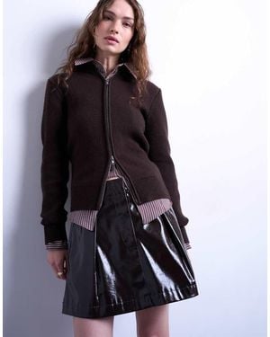 TOPSHOP Minigonna Sartoriale - Nero