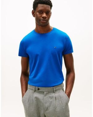 Tommy Hilfiger Slim Jersey Crew Neck T-Shirt - Blue