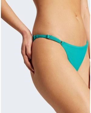 adidas Originals – iconisea – gerippte bikinihose - Blau