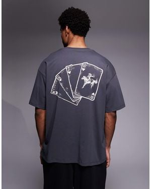 ADPT – oversize-t-shirt - Blau