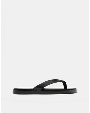 Pull&Bear Platte Sandalen - Wit