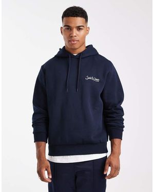 Jack & Jones Logo Hoodie - Blue