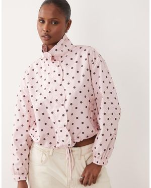 Miss Selfridge Windjack Met Geschulpt Detail - Roze
