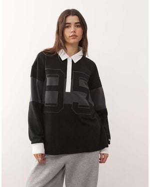 Nike Street Long Sleeve Graphic Polo - Black