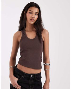 JJXX Ribbed Vest With Scoop Neck - Purple