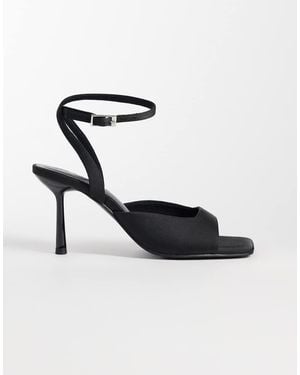 ASOS Nectarine Minimalistische Sandalen Met Hoge Hak - Wit