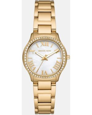 Michael Kors – sage – damenuhr aus em edelstahl mit drei zeigern - Mettallic