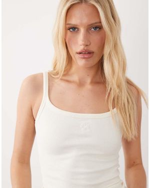 4th & Reckless Top Senza Maniche - Bianco