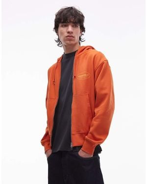 Gramicci Original Freedom Zip Through Hoodie - Red
