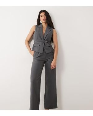 Kaiia Exclusieve Broek Met Wijde Pijpen - Blauw
