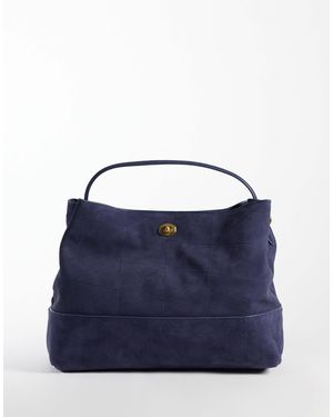 Mango 100 % wildleder-anglerhut - Blau