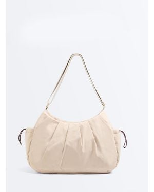 Oysho Shopper Bag With Side Pockets - Natural