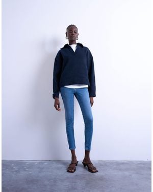 TOPSHOP Jamie High Rise Skinny Jean - Blue