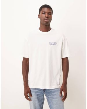 ASOS Relaxed Fit T-shirt With Bubble Print Detail - White