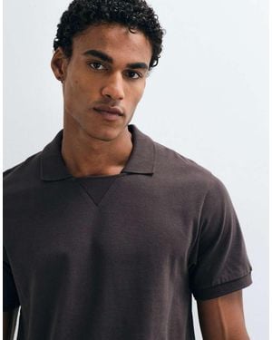 ASOS Polo With Collar Detail - Black