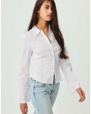 Stradivarius Fitted Shirt - White