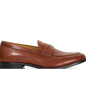 Dune Wide Fit Skylers Loafers - Brown