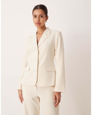 Vila Tailored Blazer Co-ord - Natural