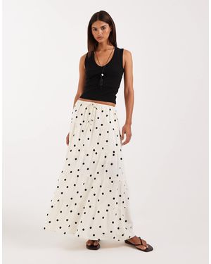 Cotton On – haven – gestufter maxirock - Mehrfarbig