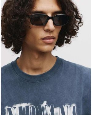 Pull&Bear Resin Sunglasses - Blue