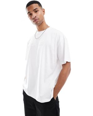 Parlez T-Shirt Oversize Bianca Con Ricamo Del Logo - Bianco