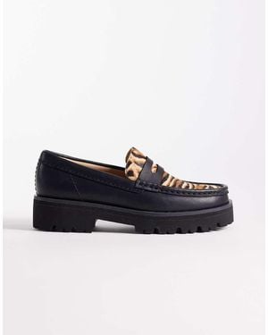 Clarks Mocasines Clásicos Negros Yukoner Penny De - Azul