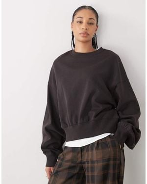 Weekday Standard Fit Sweatshirt - Black