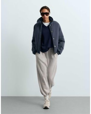 Oysho Fellex® aerogel a-linien-canvas-steppjacke - Blau