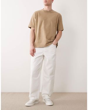 ASOS – weite, strukturierte jeans - Natur