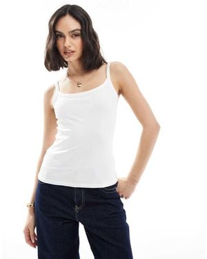 Pimkie Top De Tirantes De Algodón De - Blanco