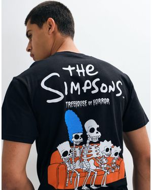 ASOS T-shirt oversize avec imprimé halloween les simpson en - Bleu