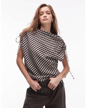 & Other Stories Drape Sleeveless Top - Gray