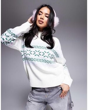 In The Style High Neck Jumper - Grey