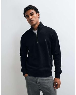 French Connection Quarter Zip Sweatshirt - Blue