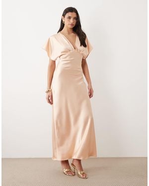 strapless open back dress Charming Unique Stylish Hot Pink Modest Satin Best Long Women Evening –  bridalsew