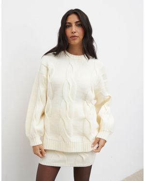 Pretty Lavish – pullover aus strick - Natur