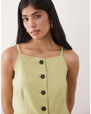 New Look Strappy Waistcoat - Green