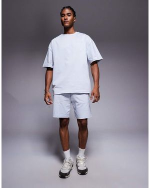 River Island Printed T-Shirt And Shorts Set - Blue