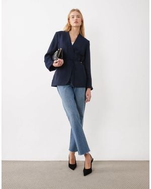 ARKET Wrap Blazer With Tie Detail - White