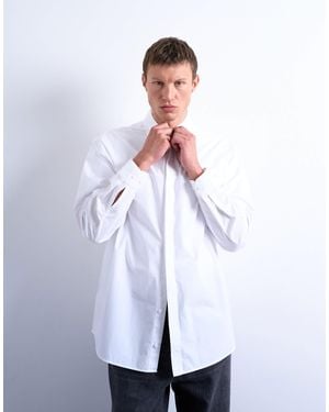 TOPMAN Oversized Fit Formal Shirt - White
