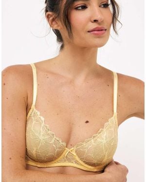 NA-KD Bow Detailed Wire Bra - Yellow