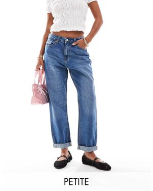 Don't Think Twice Dtt petite – veron – locker geschnittene mom-jeans - Blau
