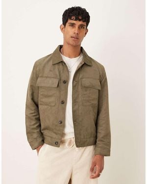 Mango Button Down Jacket - Natural