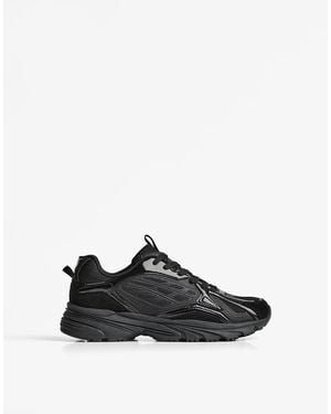 Bershka Multi-Piece Casual Trainers - Black