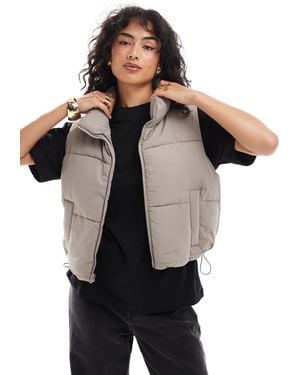Hollister Mini Puffer Vest - Black