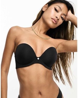 Boux Avenue A-Dd Cup Strapless Padded Plunge Bra - Black