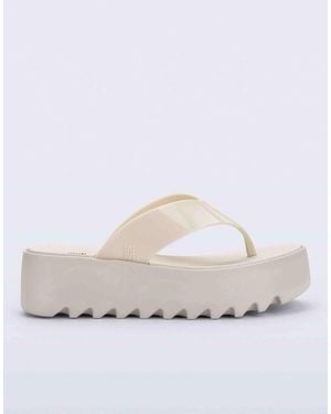Melissa Thong Platforms - White